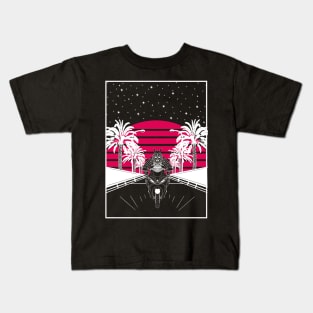 Samurai Retrowave Kids T-Shirt